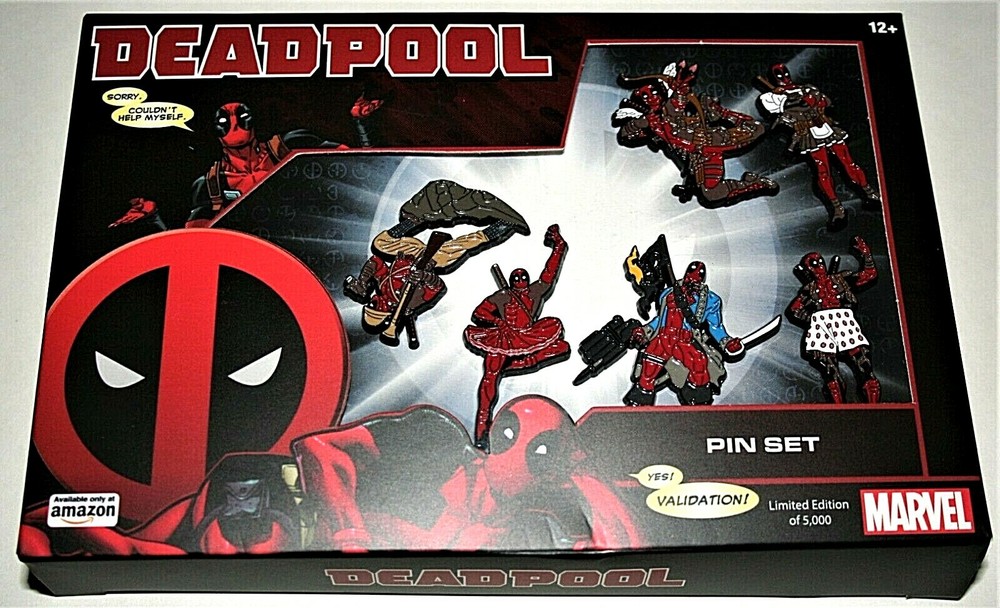 2020 Marvel Comics Deadpool Exclusive 6 Pin Set New MIB LE 5000