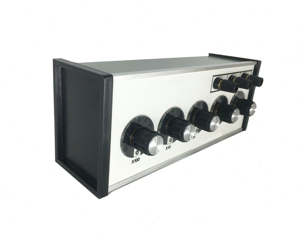 DC Decade Box 5 Dials DC Resistance Box Decade Resistor with Range 0.01-1111.10Ω