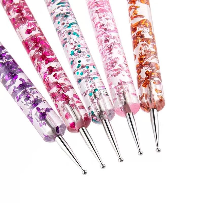FULINJOY Nail Dotting Tools 10 Pcs Kit - 5 pcs Double-end Multicolor