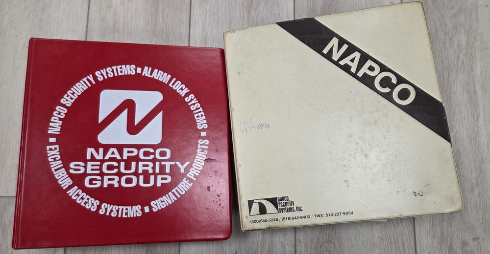 Napco Control Panel Instalation Manuals Large Lot