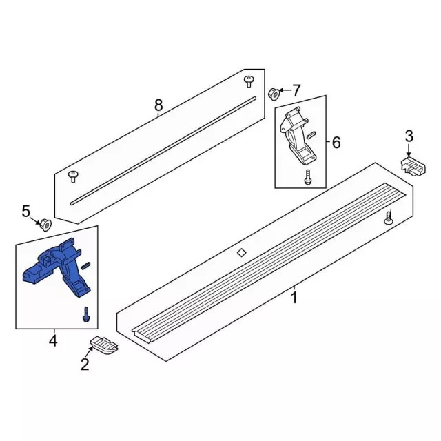 Genuine Ford Running Board Mounting Bracket HC3Z-16A507-E