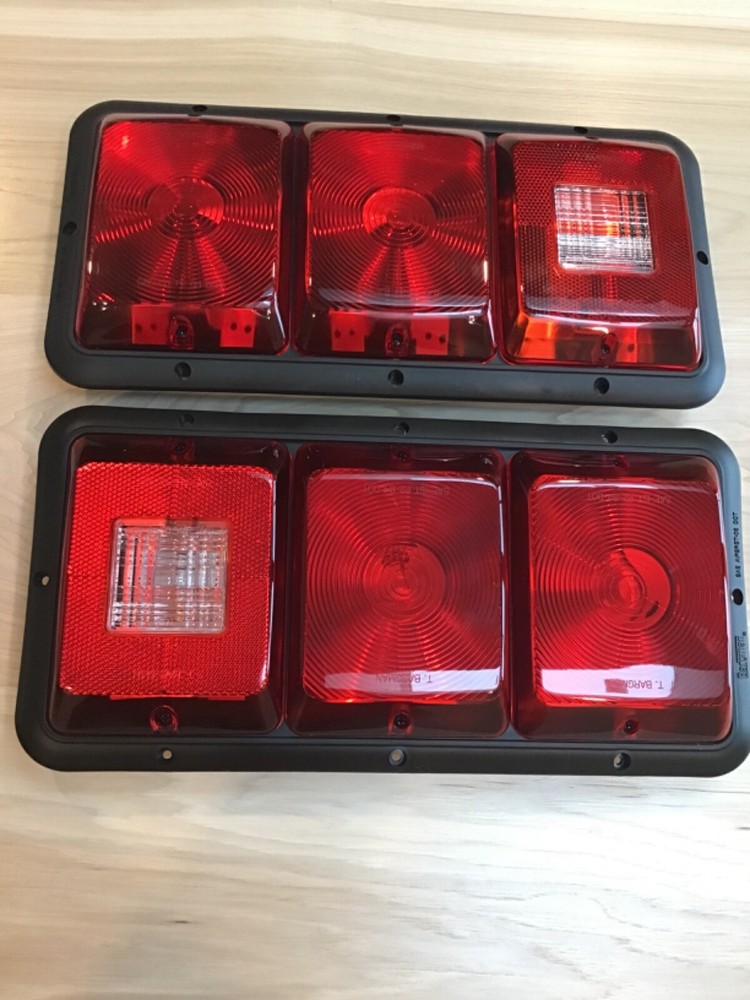 TWO NEW bargman 30-84-009 triple taillight recess Mount camper trailerFAST SHIP