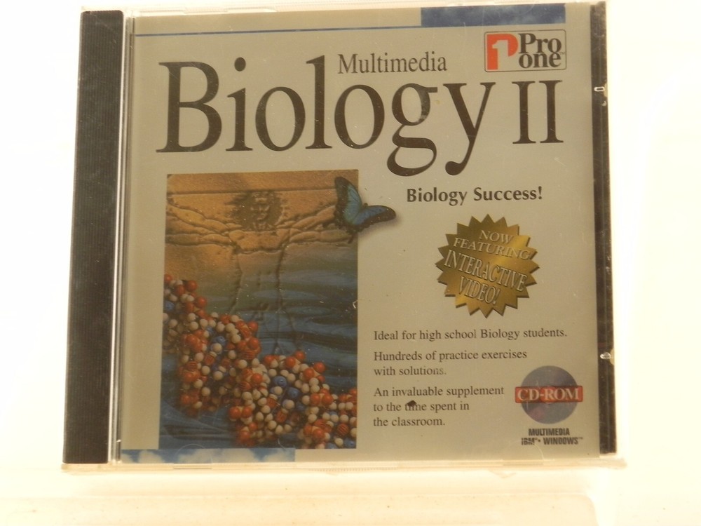 1 Pro One Multimedia Biology 2 PC CDROM  SEALED - CD-Rom