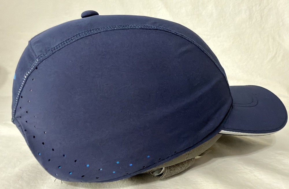 Brooks Run Happy Blue Athletic Running Cap Adjustable OSFA