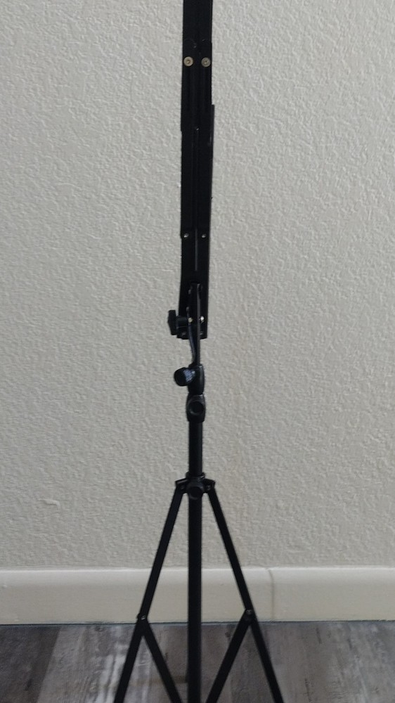 Music Stand Foldable With Carrying Bag Black