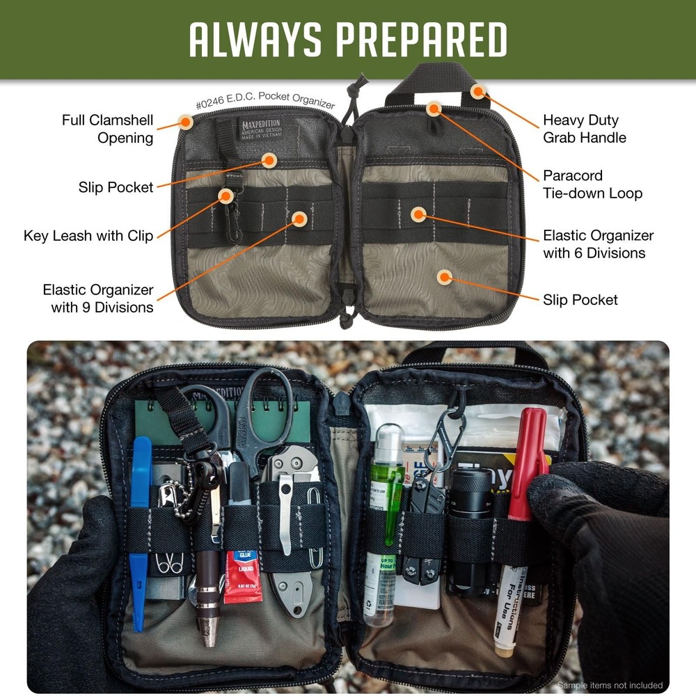 Maxpedition E.D.C. Pocket Organizer Black