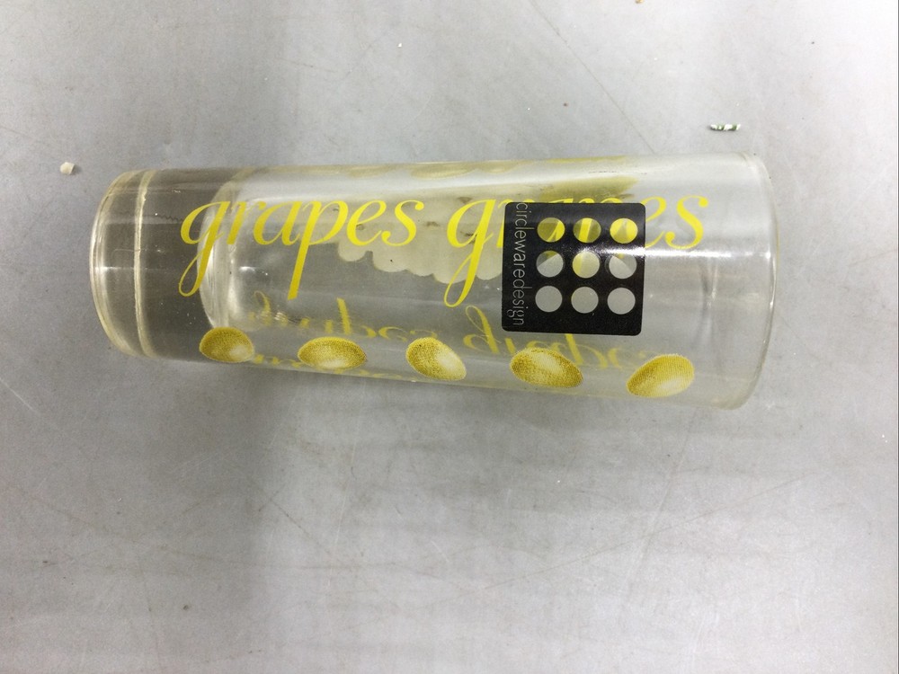 Circle Ware Design Double Shot Glasses Fruit Pattern Set of 4 c5