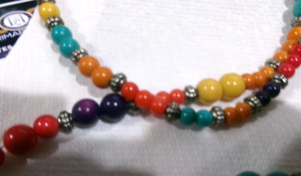HANDMADE BEADED NECKLACE 30 INCH