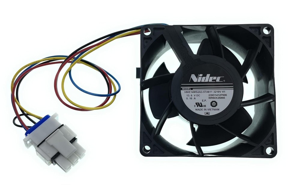 MacMaxe Refrigerator Evaporator Fan Motor Replacement for GE CFE29TSDBSS – Mo...