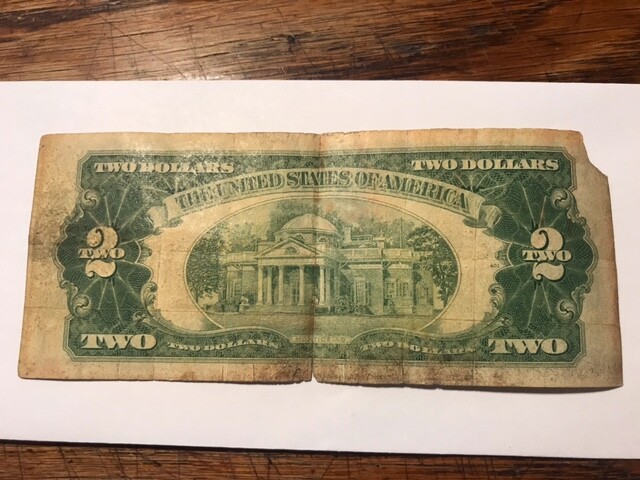 3-Two Dollar Notes Heavy Circulated #1283