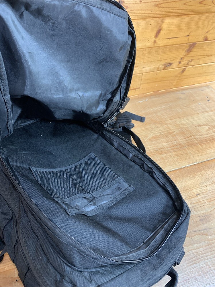 Mens Military Tactical Series Heavy-duty Backpack Black MULTIPLE COMPARTMENT