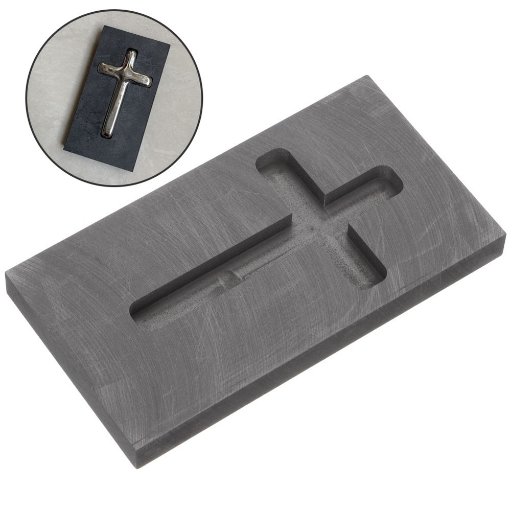 Graphite Casting Melting Ingot Cross Mold Industry Heart-shaped