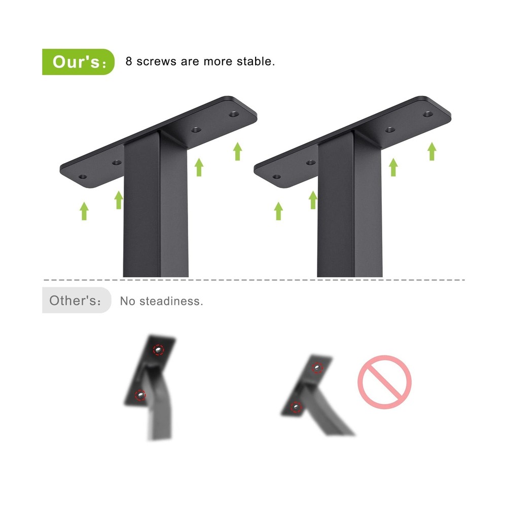 48" Ceiling Mounted Pull Up Bar, Heavy Duty Multi-Grip Chin Up Bar,Mounted Pu...