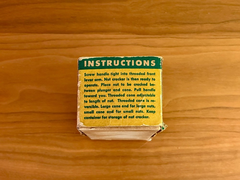 Reed's Rocket Nut Cracker With Original Box 1960, Functioning, MCM Kitchen Tool