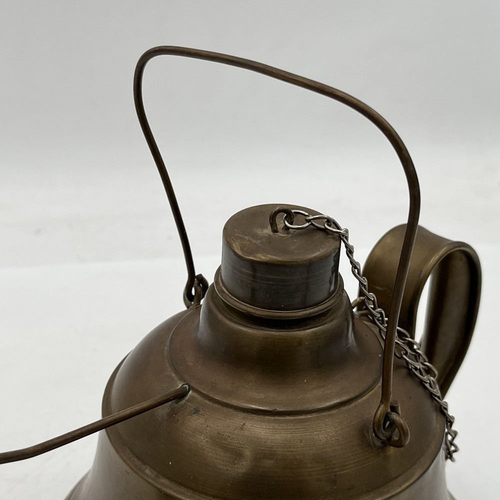 Antique Hand Made Copper Kettle Decoration Kitchen Fire Tea Pot Primitive