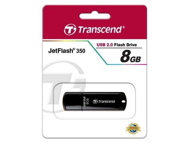 2 Pk Transcend Jetflash 350 8GB USB Flash Memory Pen Thumb Storage Drive