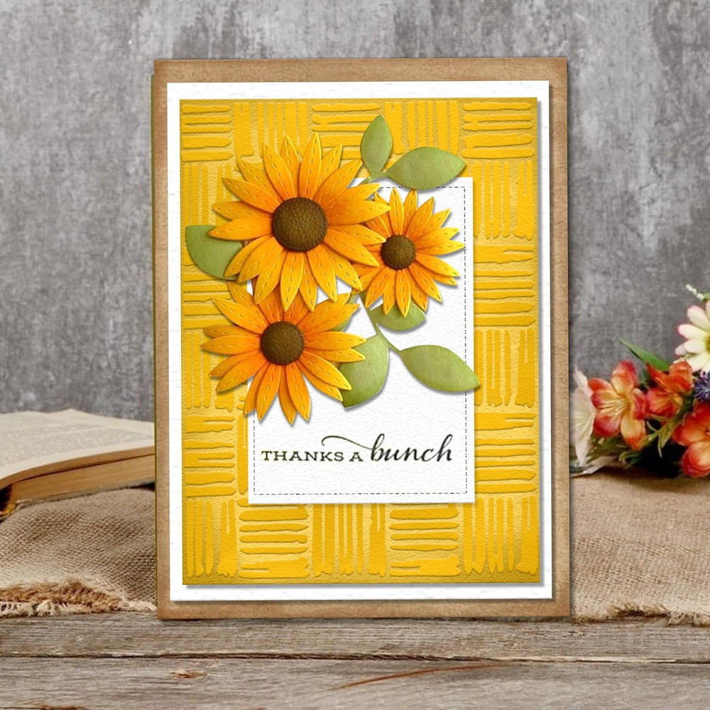 Stripe Embossing Folder, Wood Stick Background Embossing Folder for Card Making,
