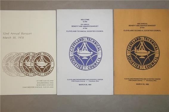 VINTAGE LOT 10 CLEVELAND TECHNICAL SOCIETIES OHIO ENGINEERING SCIENCE PROGRAMS