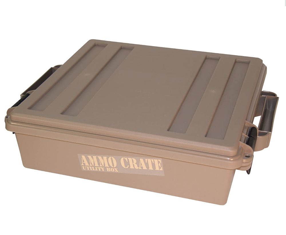 Ammo Box Storage Case Stackable Ammunition Crate Utility Can 2 Lock Water Seal