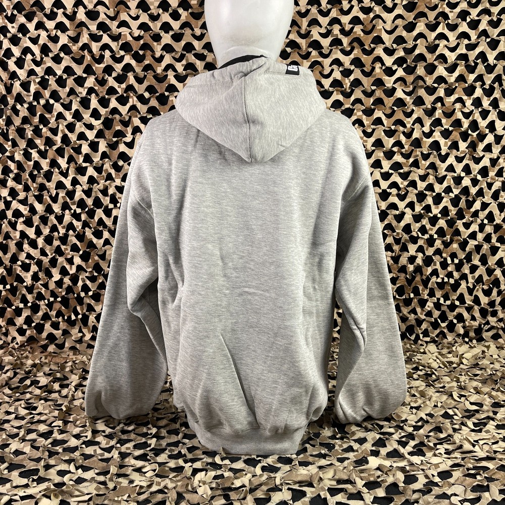 NEW SP Logo Pull Over Hooded Sweatshirt - Grey - Large