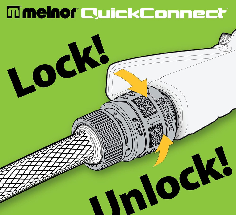 Melnor 6 Piece Quick Connect Set - Connector Bundle - Black/Blue