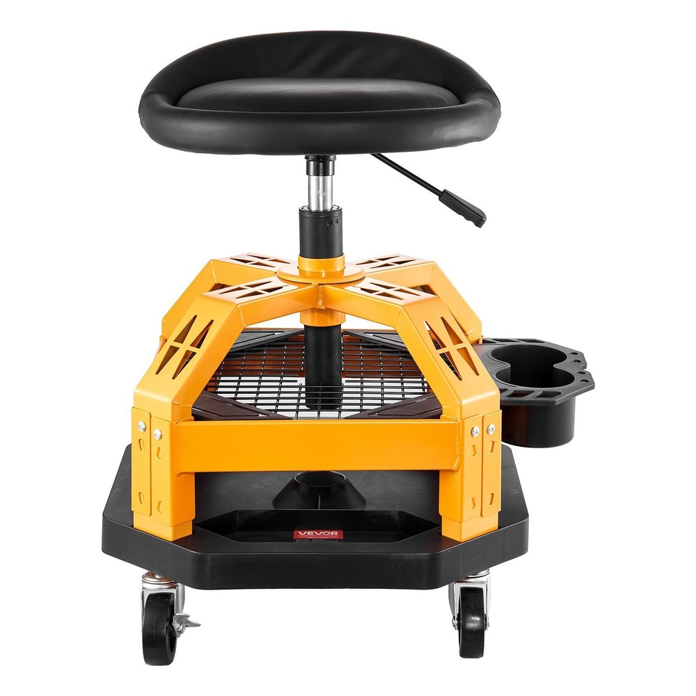 Rolling Repair Stool 300lb Capacity Garage Ready Height Adjustable Feature