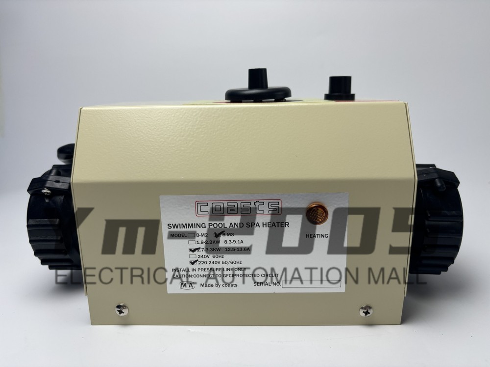 Electric Swimming Pool Heater SPA Water Bath Hot Tub Thermostat Heater 3KW B-M3