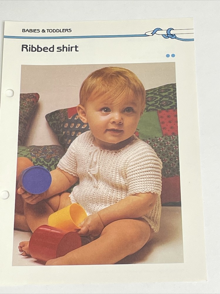 Ribbed Shirt Child Size Crochet Pattern Marshall Cavendish