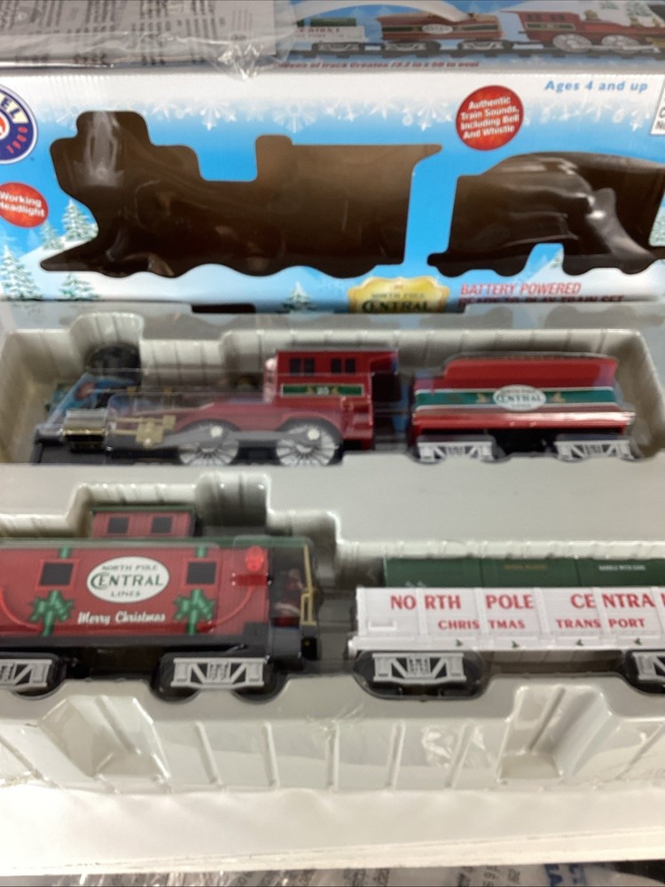 Lionel #7-11729 North Pole Central Lines Battery Powered Train Set