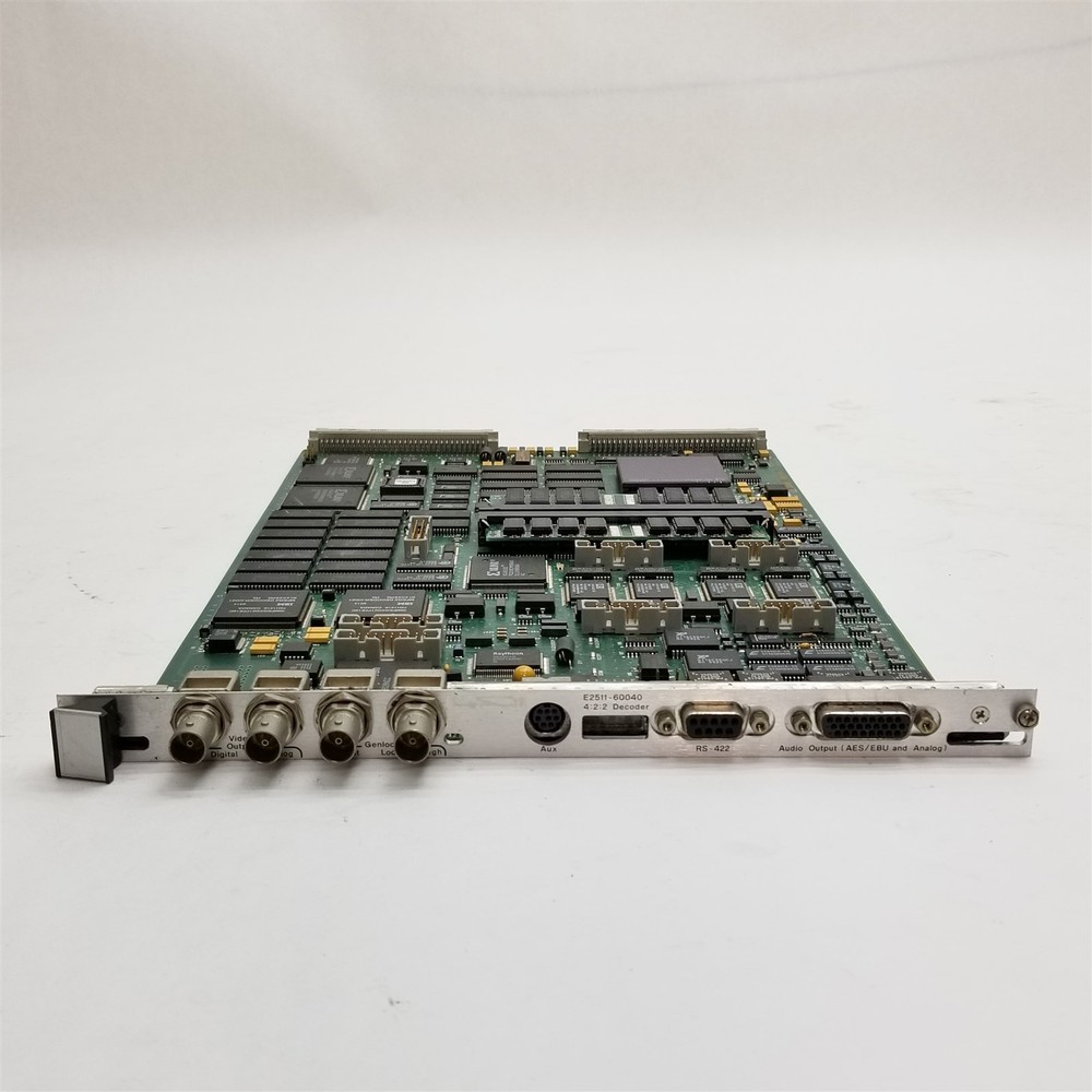 HP E2511-60040 422 Decoder VME Board Module BNC Digital/Analog Output w/Genlock