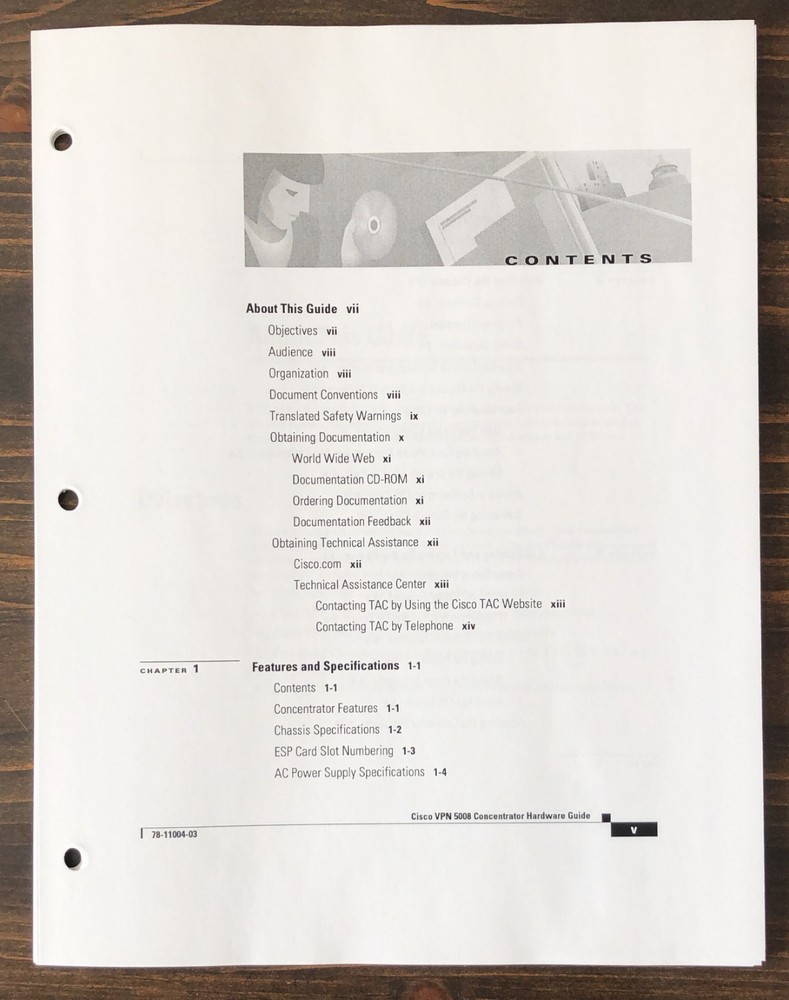 Cisco Systems - Cisco VPN 5008 Concentrator Hardware Guide (2001)