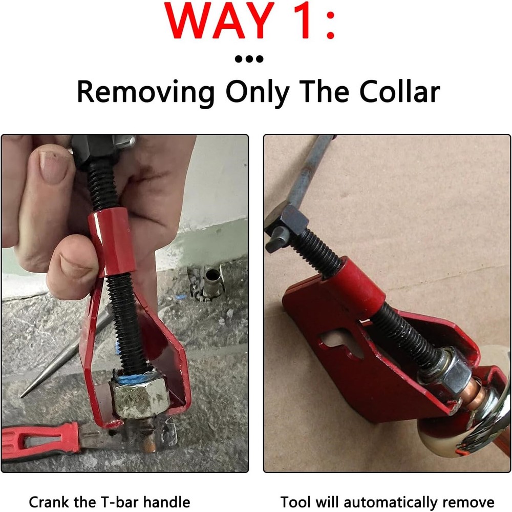Remove Pipe Ferrule Nut Water Compression Ring Sleeve Puller Tool Tubing Removal