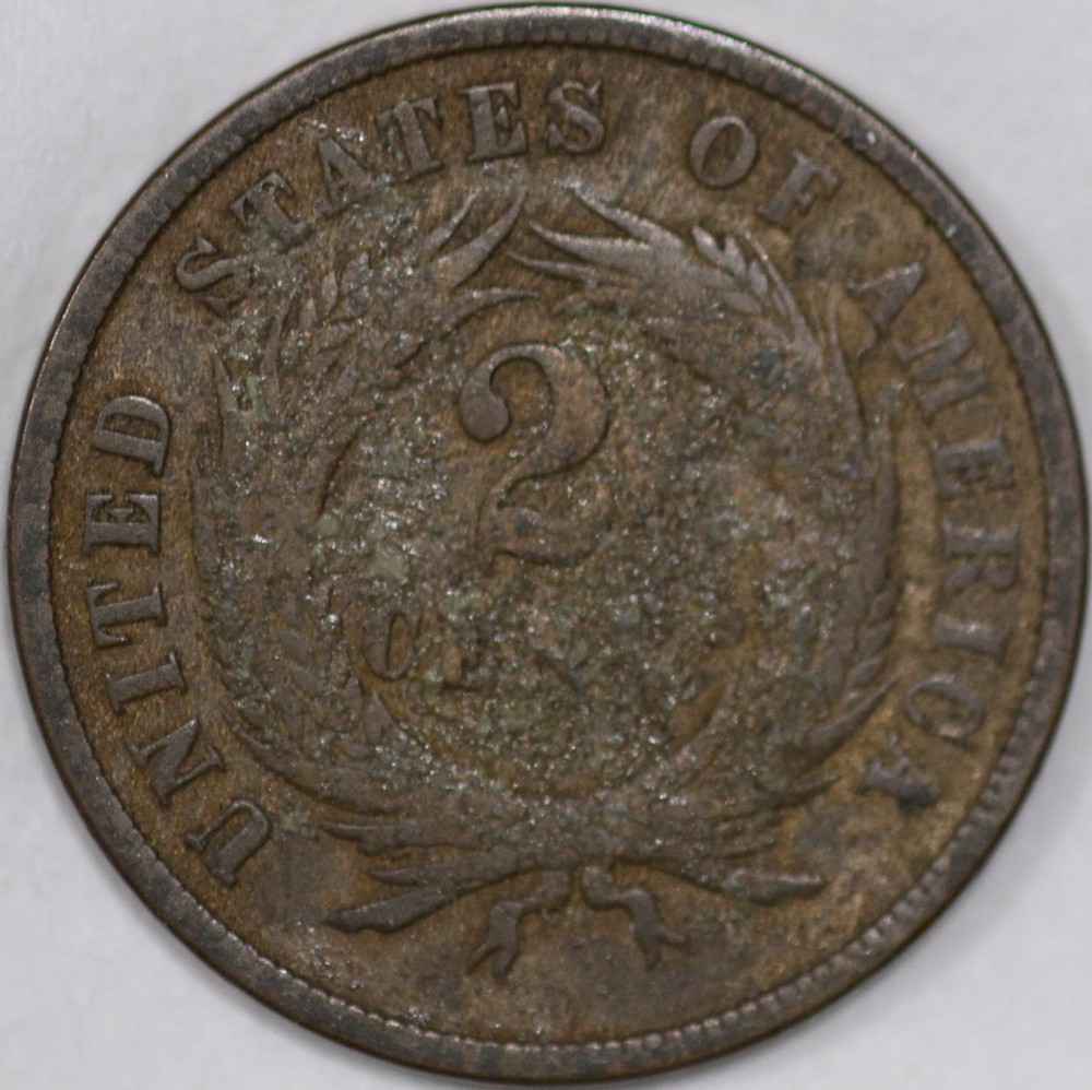 1865-P Two Cent Piece, Over 150 years Old [SN01]