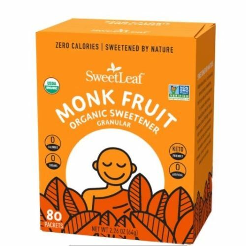 Monk Fruit Organic Sweetener Granular 80 Count