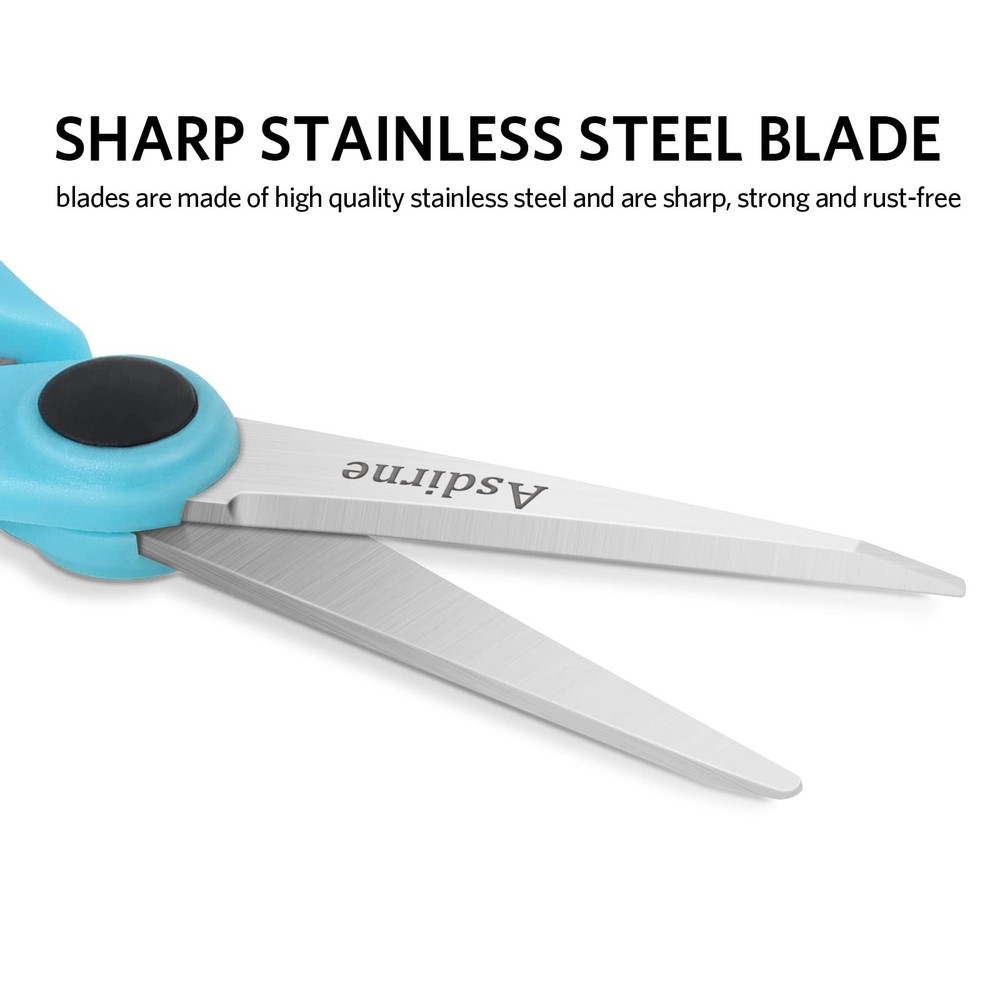 Asdirne 5” Detail Scissors, Embroidery Scissors with Sharp Black,blue