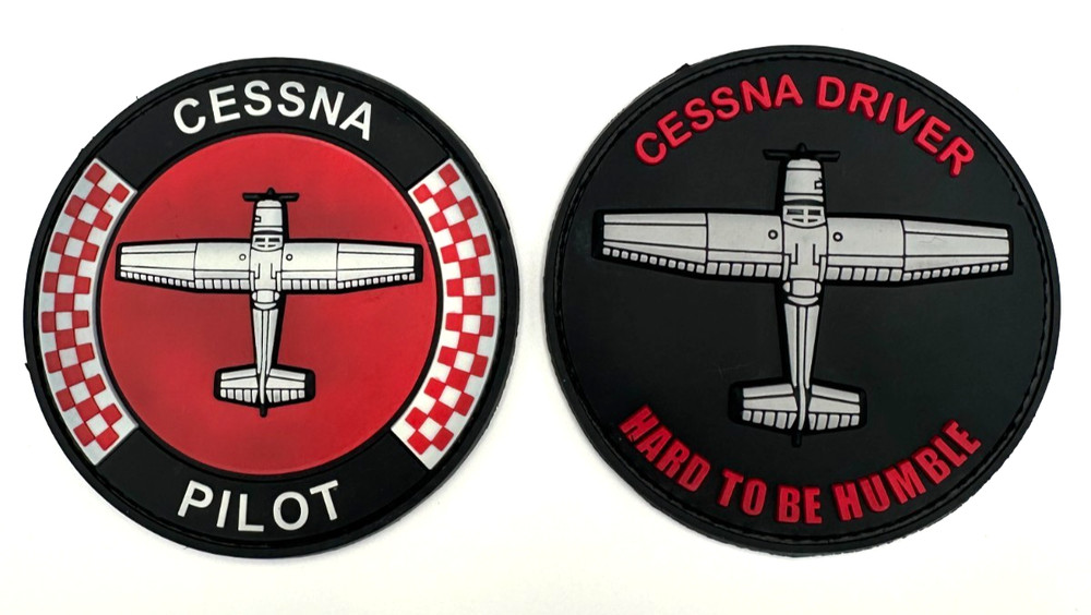 CESSNA PILOT / CESSNA DRIVER BUNDLE - HIGH QUALITY PVC PATCH