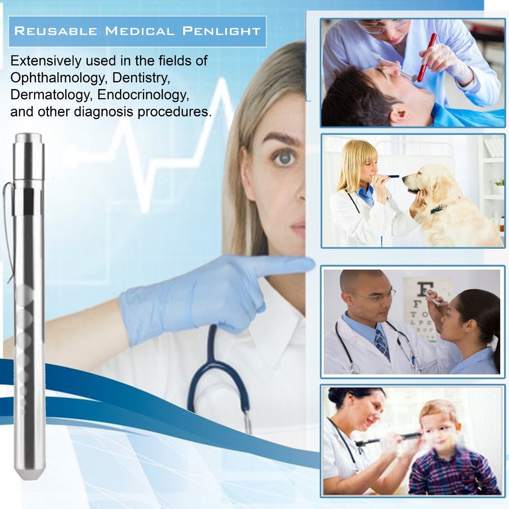 Taylor Hammer & Diagnostic Penlight–Medical Neurological Reflex Examination Tool