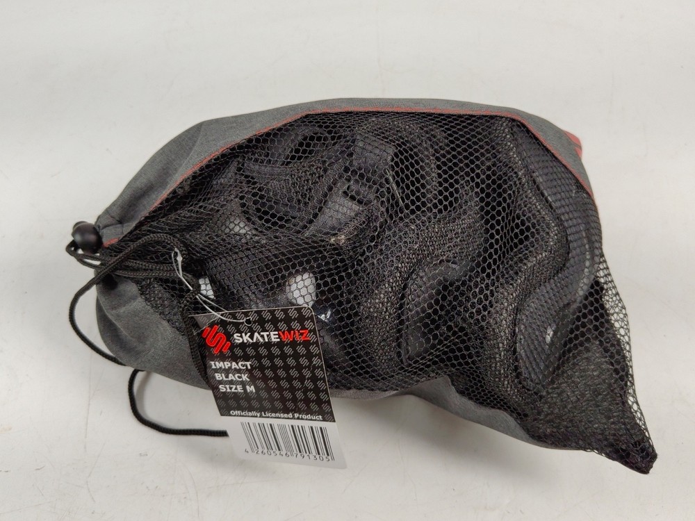 SKATEWIZ IMPACT KNEE/ELBOW BRACES BLACK MEDIUM