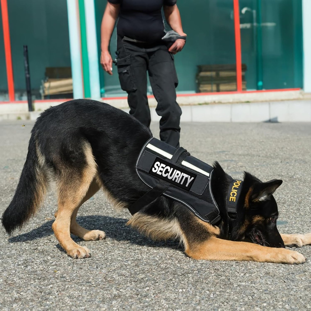 Security Patch, 2 Pcs Reflective Security Hook and Loop Patch for Vest Printed L