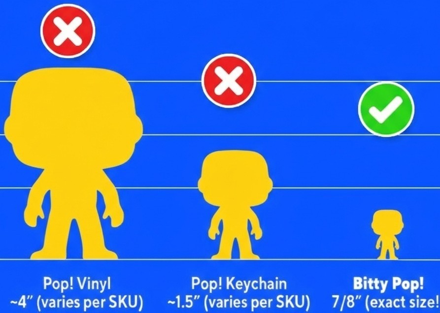 Stranger Things “Upside Down” Bitty Pop Display (Holds 16) 3D Printed