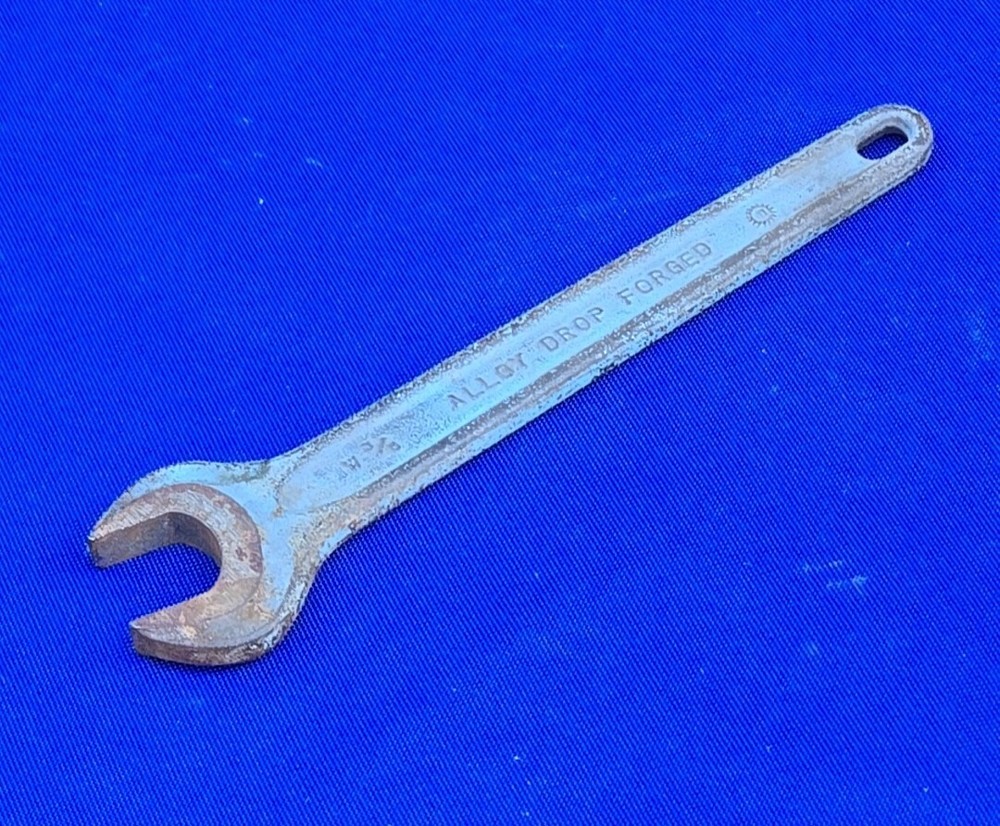 Vintage HIT - 17mm Offset Handle Open End Wrench Mechanic Tool West Germany