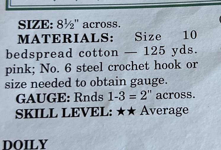 ~Crochet Pattern-Pink Blush Doily-Pattern Only~Buy 1 Pattern See Description