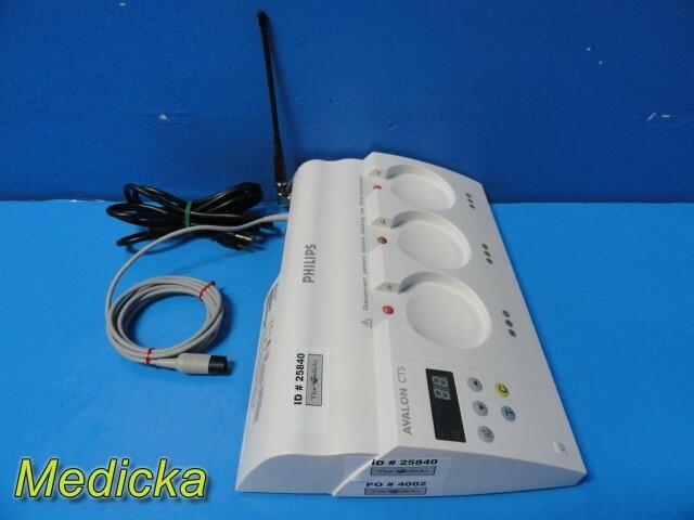 Philips Avalon M2720A CTS Base Station W/ RF Antenna & Interface cable ~ 25840