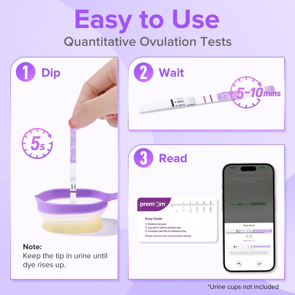 Quantitative Ovulation Predictor Kit：40 Ovulation Tests + 10 Pregnancy Tests ...