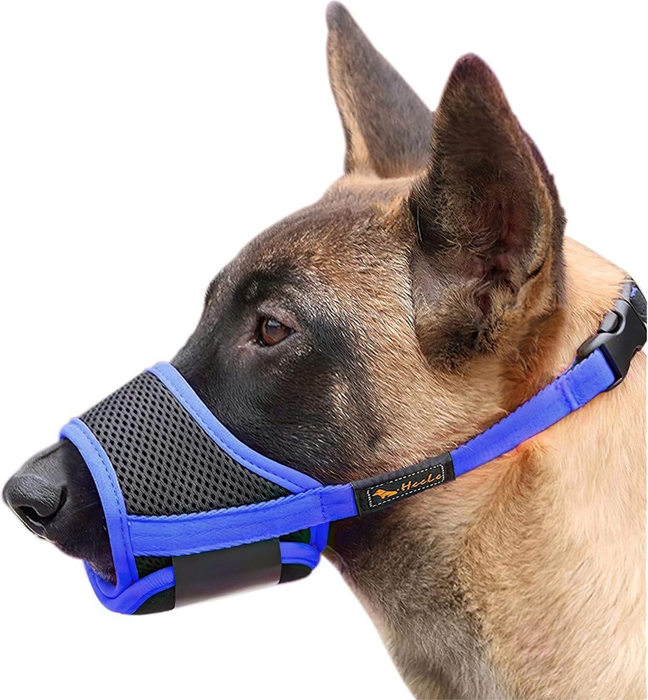 Dog Muzzle,Soft Nylon Muzzle Anti Biting Barking Chewing,Air Mesh Breathable ...