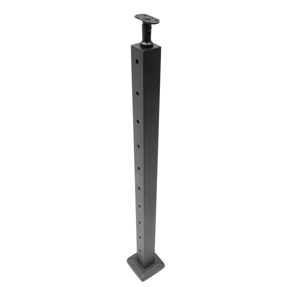 Cable Railing Post Railing Column 36"x2"x2" Level drilled Post Adjustable Top US