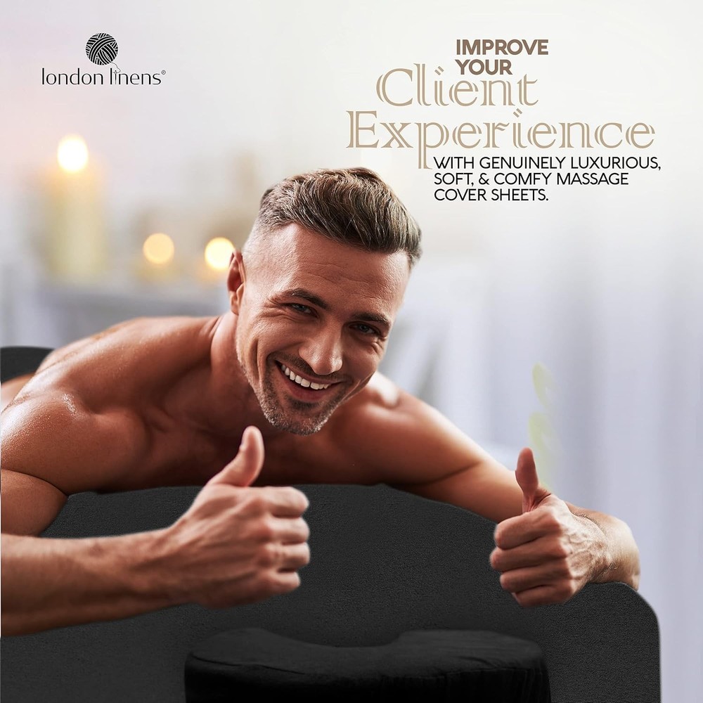 Luxury Microfiber Massage Table Cover Set - Soft, Durable & Machine Washable