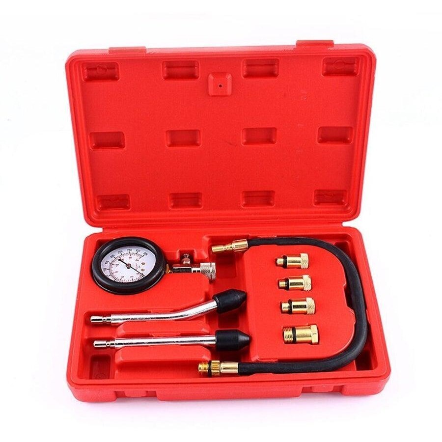 300PSI Petrol Engine Compression Tester Kit Tool Set For Automotives Motorcycle