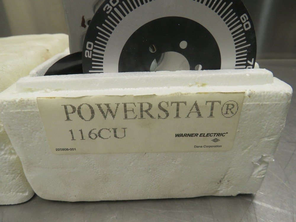 Warner Electric Powerstat 116CU Variable Transformer