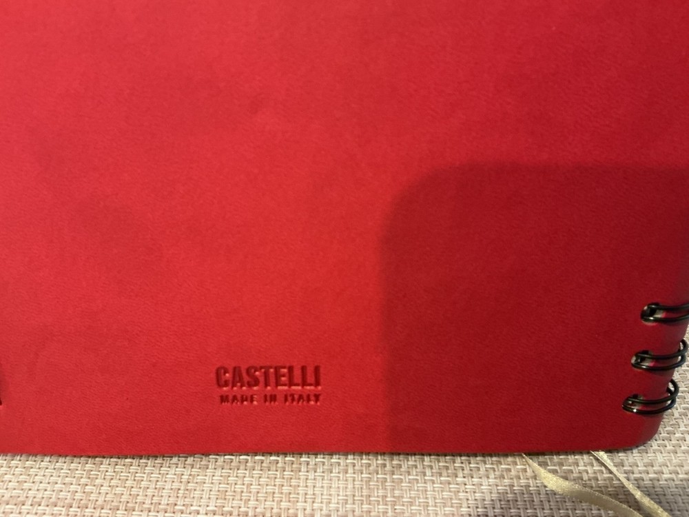 Castelli Made in Italy RED Lined Notebook Journal "DELL Technologies/McAfee"